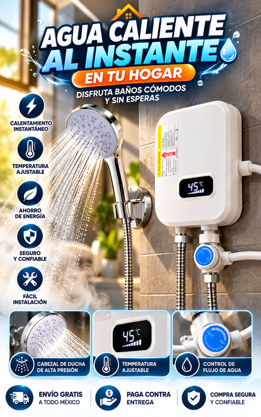 Calentador De Agua Eléctrico De Ducha